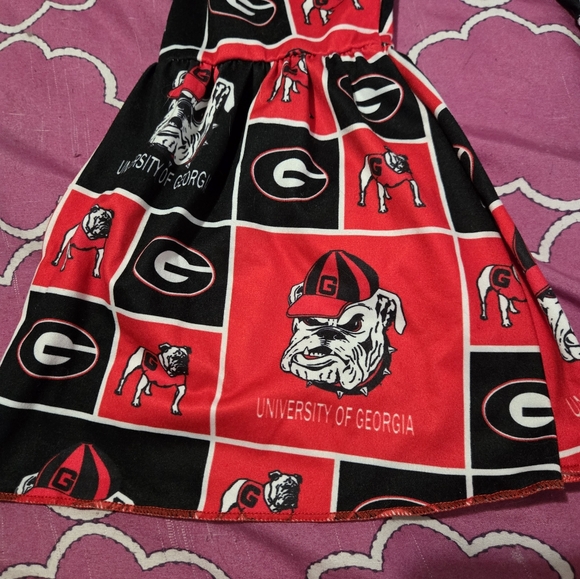 2T University of Georgia Kids Flare Bottom Pants - Red and Black - Picture 3 of 5